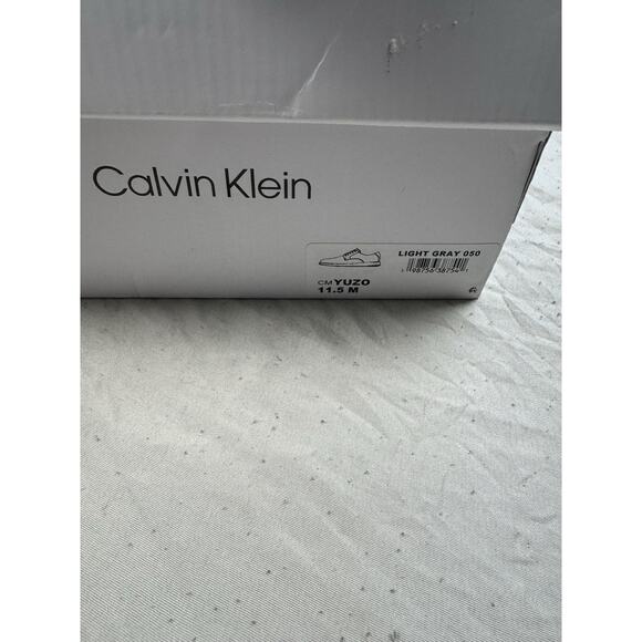 Calvin Klein Yuzo Sneakers Mens 11.5 Cream Leather Casual Lace Up New main image 9